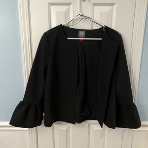 Vince Camuto suit jacket with ruffled cuffs